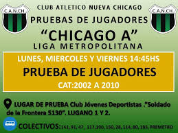 All information about nueva chicago (primera nacional) current squad with market values transfers rumours player stats fixtures news. Nueva Chicago Auf Twitter Futbol Ligametropolitana Se Abren Las Pruebas A Jugadores De Categorias 2002 A 2010 Para Formar Parte De Nueva Chicago En Liga Metropolitana Informate En El Siguiente Link