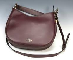 Длинные коричневые шишки с чешуйками. Coach Dark Plum Brown Leather Crossbody Purse Bag Red Leather Inside Classic Ebay