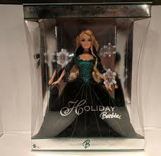 2004 Happy Holiday Barbie Unused Nrfb New In Box Ebay Holiday Barbie Holiday Barbie Dolls Happy Holidays Barbie