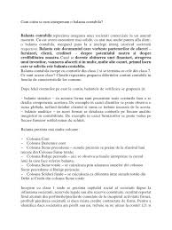 Aici se vor prezenta lecții scurte despre probleme legate de contabilitate. Cum Citim Si Cum Interpretam O Balanta Contabila