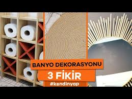 Pratik ve en ucuz malzemeler ile ev hanımlarının kolayca yapabileceği dekorasyon fikirleri için video hazırladım. Banyo Dekorasyonu Icin 3 Pratik Kendin Yap Fikri Banyo Dekorasyon Fikirleri Youtube