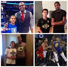 Kevin durant is a young professional basketball player, signed with the golden state warriors nba team as a small forward. Ballislife Through The Years Trae Young Kevin Durant Facebook