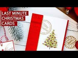 Add more illustrations and images. Last Minute Christmas Card Ideas Youtube Christmas Cards To Make Christmas Cards Cards Handmade