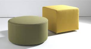 They have multiple uses and can be used as a coffee table, stool, or even footstool. Pouf Round Or Square Pouf With Upholstery In Fabric Or Leather Lema