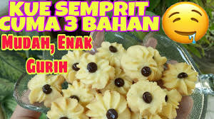 Cara membuat kue tambang gurih dan manis renyah. Resep Kue Semprit Hanya 3 Bahan Youtube