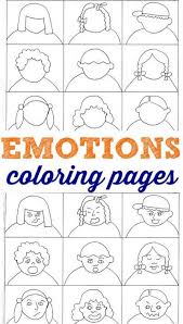 Emotions Coloring Pages Help Kids With Feelings Feelings Activities Emotions Feelings