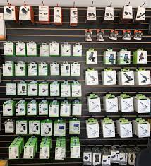 Get Dad A Gift That Keeps On Giving Cool Accessories And Affordable Top Grade Pre Owned Phones Mobile Shop Design Smartphone Shop Retail Store Interior Design