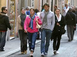 Roger Mirka Federer Roaming Around Rome Tennistoday