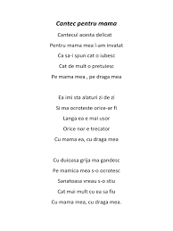 Cantec Pentru Mama