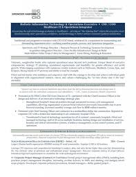 chief information officer resume