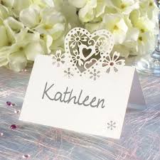 Tischkarte Hochzeit Zartes Herz Weiss Tischkarten Hochzeit Tischkarten Bilderrahmen Hochzeit