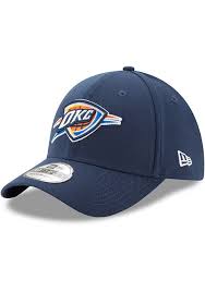 New Era Oklahoma City Thunder Mens Navy Blue Team Classic 39thirty Flex Hat 59001980 Oklahoma City Thunder Team Blue Thunder Team