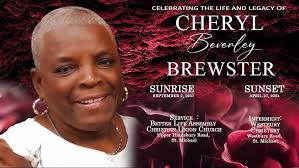 Celebrating the Life & Legacy of Cheryl Beverley Brewster