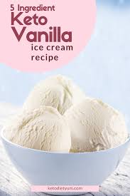 The Best Keto Vanilla Ice Cream Recipe 5 Ingredients Recipe Vanilla Ice Cream Recipe Ice Cream Recipes Vanilla Ice Cream