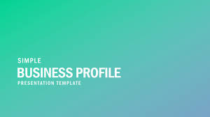 Check spelling or type a new query. Free Simple Business Profile Powerpoint Template Slidemodel
