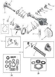 jeep wrangler tj dana 44 rear axle parts 97 06 quadratec