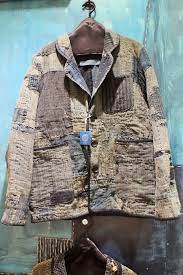 ポータークラシック は日本の伝統的な 刺し子 を使った洋服やかばんなどの一点物から復刻版商品までを集めた期間限定店を伊勢丹新宿本店メンズ 館１階プロモーションスペースで１２月８日まで開く かばん ポータークラシック デニムアート 男性の服