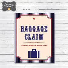 Train Baggage Claim Sign Train Favors Party Sign Vintage Etsy Gift Table Signs Train Gifts Train Party