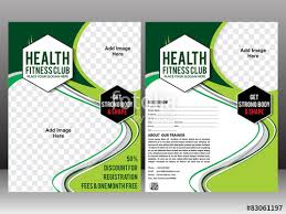 health fitness flyer brochure & magazine cover design" Stock image ...