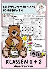 Lese Mal Spaziergang Kl 1 2 Honigbiene Unterrichtsmaterial Im Fach Deutsch In 2020 Unterrichtsmaterial Bienen Grundschulmaterial