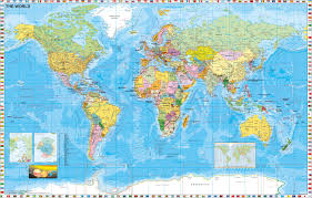 Auf weltkarte.com finden sie eine vielfalt von links zu kostenlosen online weltkarten, landkarten und stadtplänen aus aller welt. Xxl Wandkarte Als Fototapete Weltkarte Politisch Mit Flaggen Englische Beschriftung Lerndino De