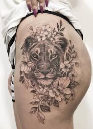 Lion Tattoo For Women Thighs In 2020 Female Lion Tattoo Animal Tattoos For Women Tattoos