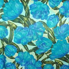Check spelling or type a new query. Georgette Chiffon Print Fabric Large Flowers Floral Print Fabric Anemones Turquoise Blue Olive Green 140cm Wide Bodikian Textiles