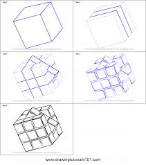 How To Draw Rubik S Cube Printable Step By Step Drawing Sheet Drawingtutorials101 Com Art Drawings Sketches Simple Art Drawings Simple Drawing Sheet