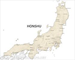 If you wanted to walk them all, assuming you walked four kilometers an hour, eight hours a day, it would take you 324 days. Honshu Physical Map