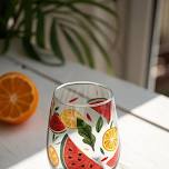 Summer Wine trail - Fruit punch-Glass Painting