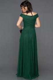 Zumrut Yesili Kayik Yaka Buyuk Beden Elbise Abu020 Elbise The Dress Elbise Modelleri