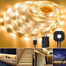 Well, you have no better option than this one. Amazon Com Motion Activated Led Strip Lights 9 8ft Under Bed Light Led Strips Motion Sensor Bedside Lamp Illumination With Automatic Shut Off Timer Smart Night Light For Bedroom Home Hallway 3000k Warm White Home Improvement