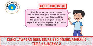 Pilihlah salah satu jawaban yang paling benar! Kunci Jawaban Buku Kelas 4 Sd Pembelajaran 5 Tema 2 Subtema 2 Sumber Energi Robihartoni
