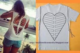 Turn shirt inside out and lay on a flat surface. 20 Ways And Ideas To Refashion T Shirt Into Chic Top T Shirt Diy Diy Clothes Upcycle Clothes