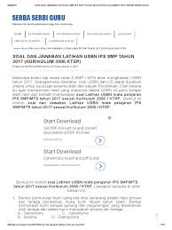 Latihan ujian sekolah dan kunci jawaban b indonesia sd sumber : Download Soal Usbn Ips Smp Dan Pembahasannya