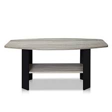 This coffee table is crafted from solid wood with an antiqued finish that lends it an heirloom feel. Furinno Simple Design Coffee Table French Oak Grey Black Buy Online In Maldives At Maldives Desertcart Com Productid 32051367