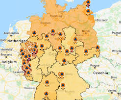 This map shows a combination of political and physical features. Germany Flooding Map The Areas Hit By Devastating Floods As Hagen Declares State Of Emergency