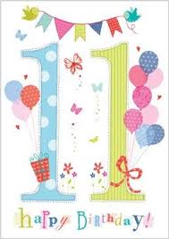 Happy Birthday Card For 11 Year Old Boy Card Ranges 4893 Age 11 Girl Balloons And Bunting Abacus Cards Greetings Cards Gift Wra Happy 11th Birthday Happy Birthday Kids Happy Birthday Cards