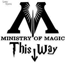 Ministry Of Magic This Way Vinyl Decal Harry Potter Toilet