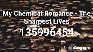 Our goal is to make this the largest list of roblox song ids, and we make sure to update this list with new songs each day. My Chemical Romance The Sharpest Lives Roblox Id Roblox Music Codes