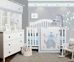I did the board and batten with the built in shelf, i made floating. 6 Piece Blue Grey Elephant Baby Boy Nursery Crib Bedding Sets By Optimababy Ebay