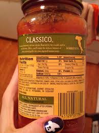 Every option has less than seven grams of sugar and 11 grams of carbs per ½ cup. Classico Pasta Sauce Roasted Garlic Calories Nutrition Analysis More Fooducate