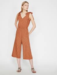 Koton Koton Kadin Cizgili Tulum Moda Stilleri Kadin Tulum