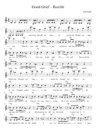 Good grief chords by bastille. Good Grief Bastille Sheet Music For Piano Solo Download And Print In Pdf Or Midi Free Sheet Music With Lyrics Musescore Com