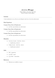 Cv templates approved by recruiters. Basic Cv Template Uk Layout Free Ms Word Cv Template Master