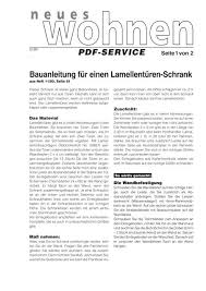 Für kenner ist whisky viel mehr als ein getränk. Bauanleitung Fur Einen Lamellenturen Schrank Living At Home