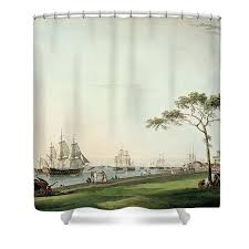 View Taken On The Esplanade, Calcutta Round Beach Towel by Thomas Daniell - Fine Art America