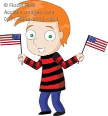 Patriotic American Kid Waving Two Flags At Once Royalty Free Clipart Picture The flag is also a reminder of the thousands of people who sacrificed their homes, their time, their money, and even their lives for freedom. clipart guide