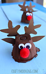 These are lovely christmas craft ideas to keep the kids creative all through the holidays. Egg Carton Reindeer Craft For Christmas Crafty Morning