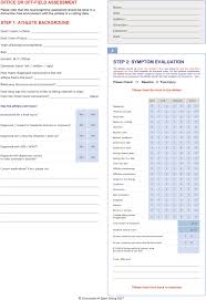Image result for Concussion Symptom Checklist